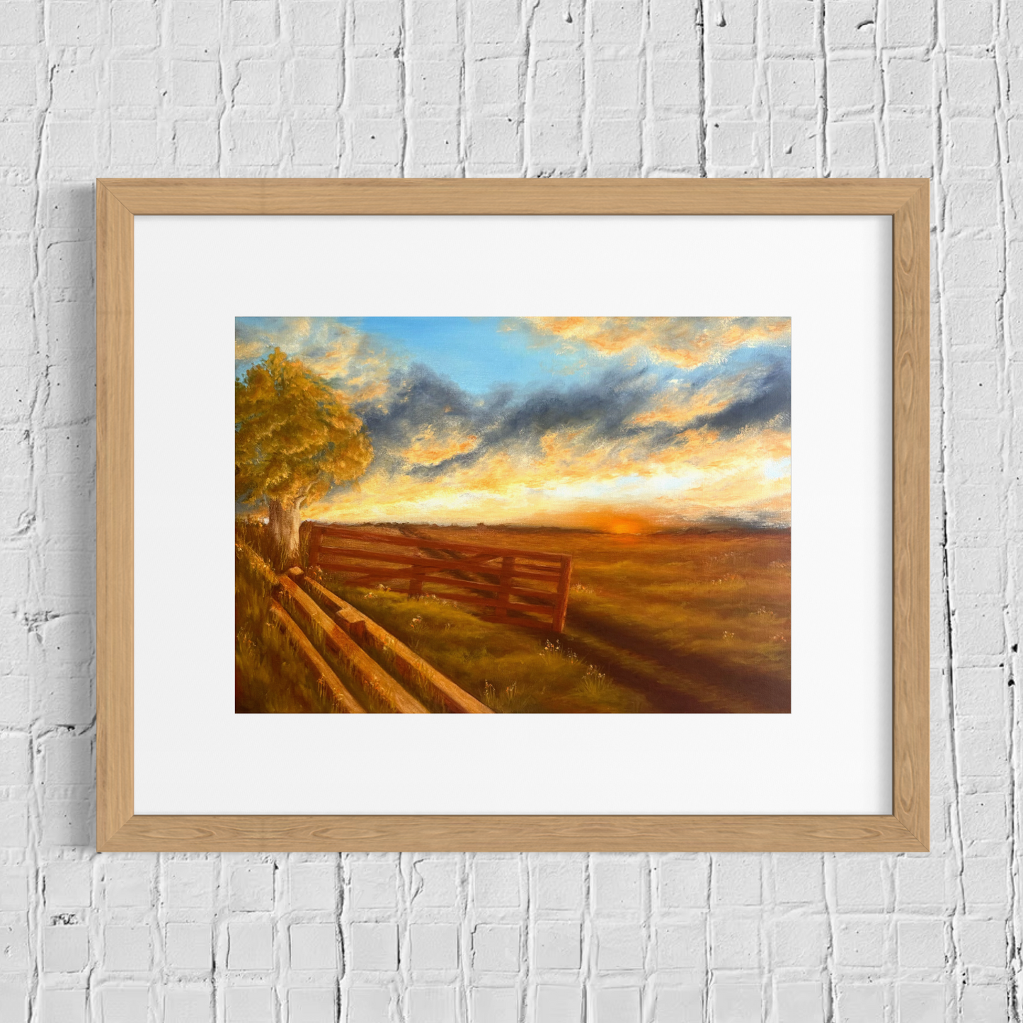 Sunburnt Fields (print)