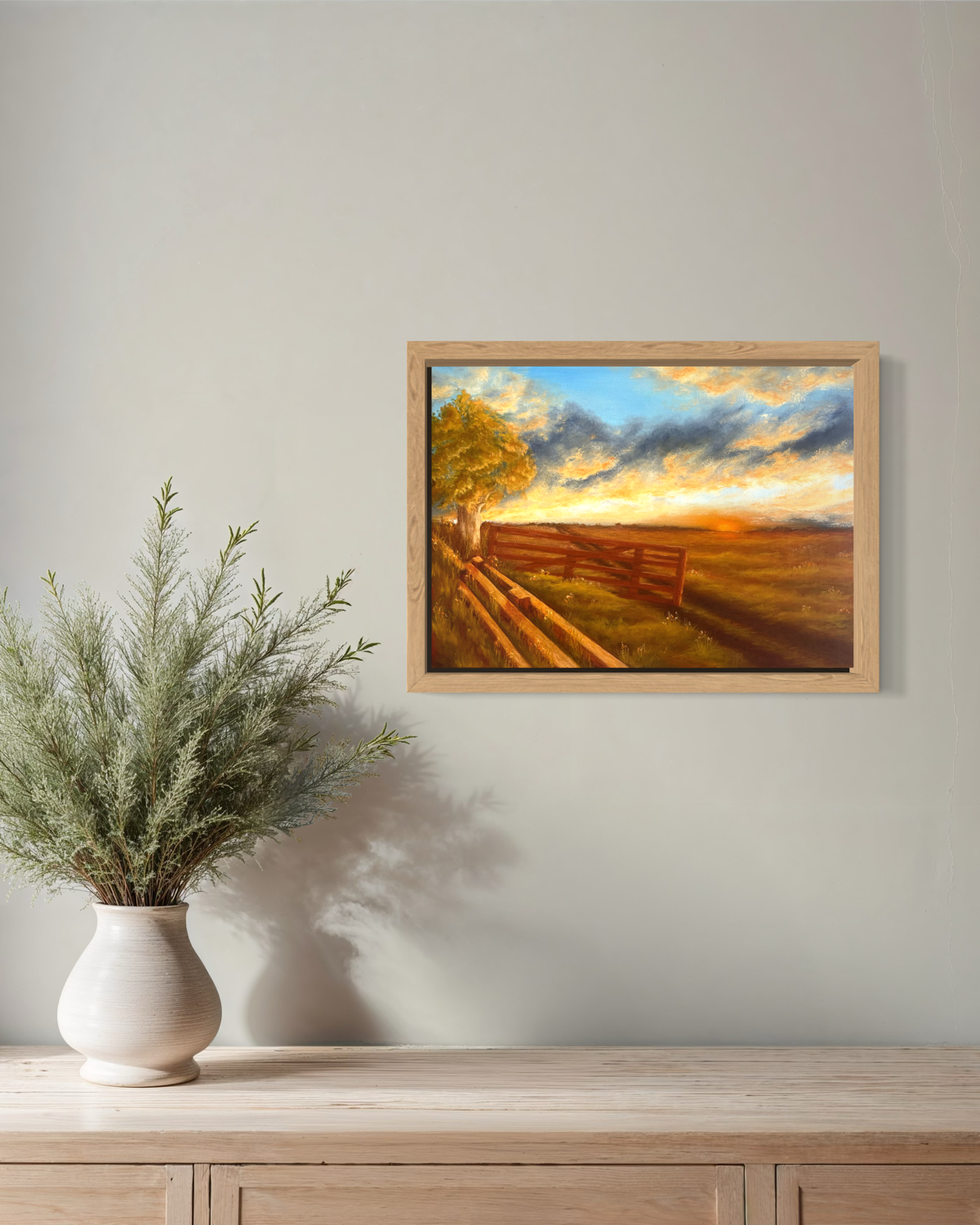 Sunburnt Fields (print)