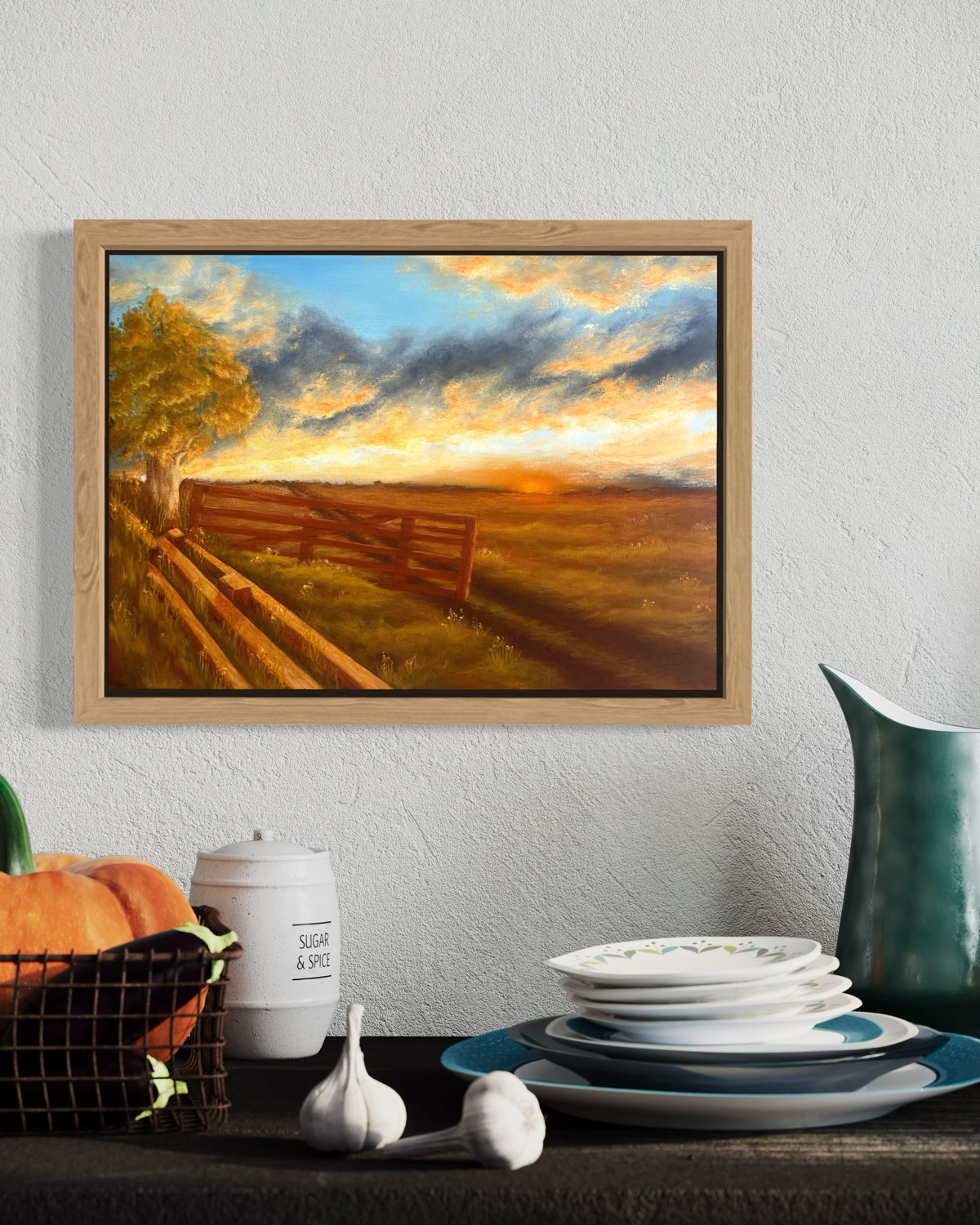 Sunburnt Fields (print)
